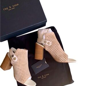 Rag & Bone Leight Suede Sandals Women Color Stucco Size 9.5